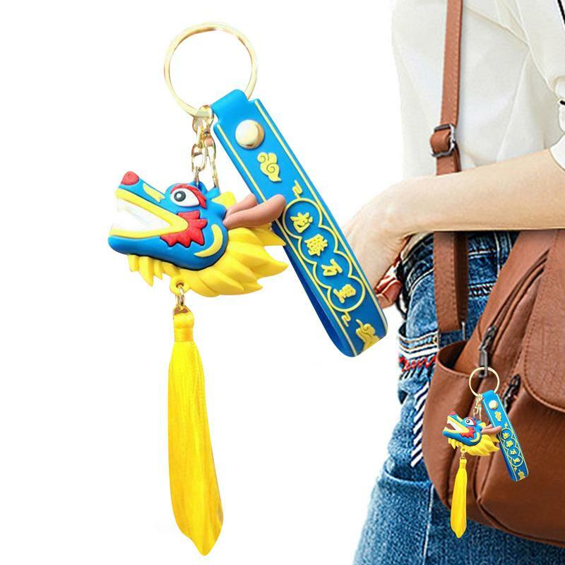 Drachen Schlüssel bund kreative chinesische Tierkreis Drachen Auto Schlüssel anhänger Jahr des Drachen Schlüssel bund Mode Geschenke Tierkreis Dekorationen