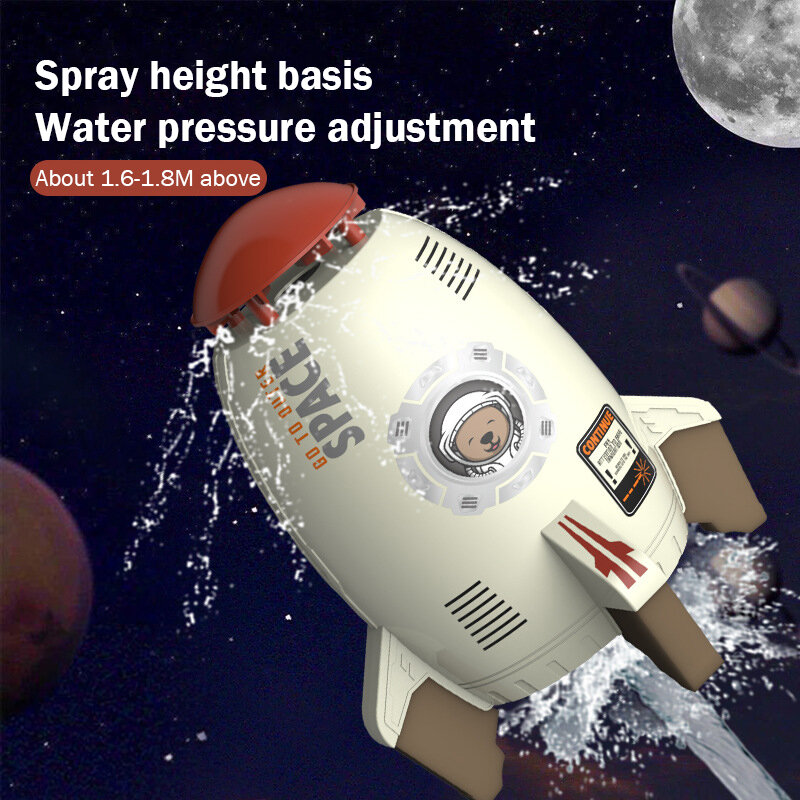 Flying Rocket Water Sprayer Rotating Missile Eject Into The Air  Sprinkle Water Children's Outdoor Beach Water Toys Summer Games
