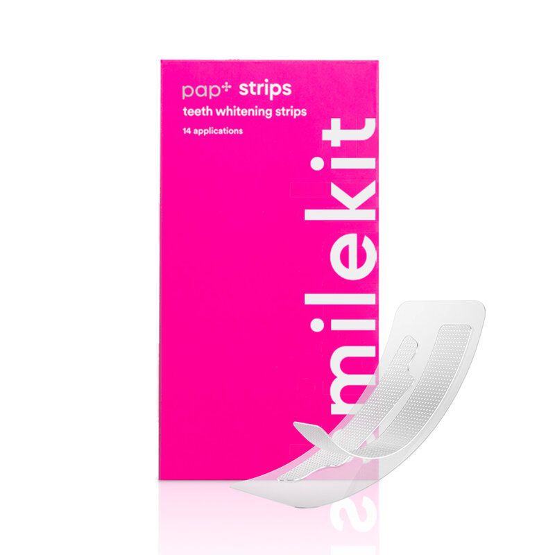 Smilekit Pap + Whitening Strips Professional Dental Care Non-Waterstofperoxide Whitening Tand Strips