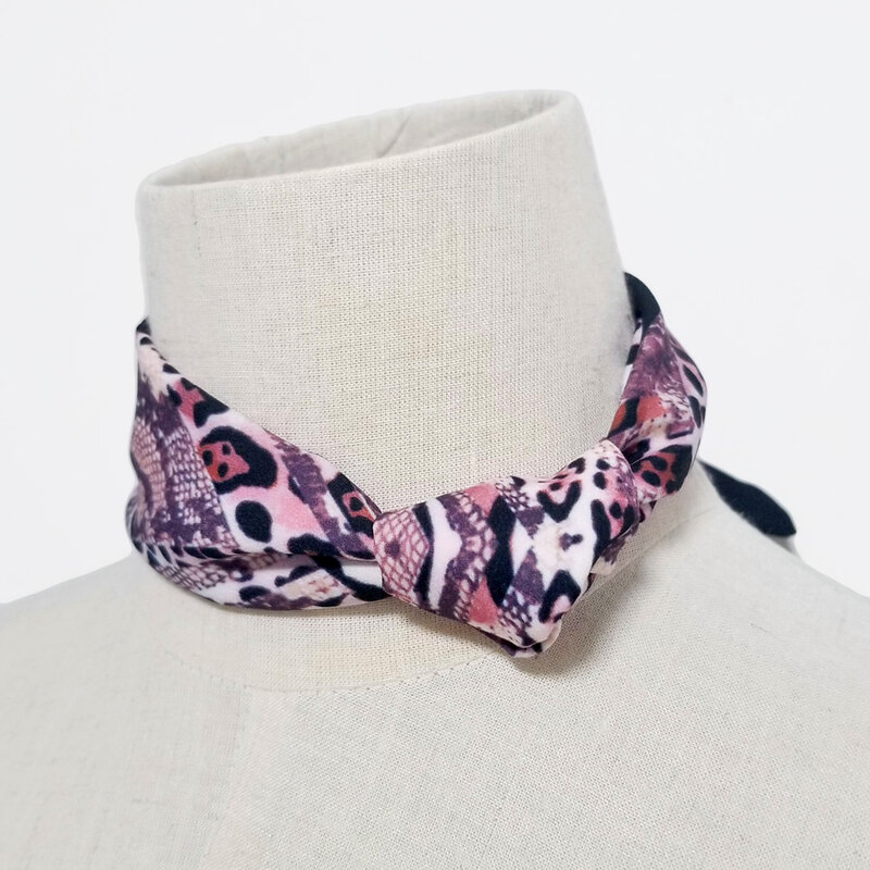 Heaband de seda para mujer, gargantilla de diseño de chica, bufanda de cuello, Bandana delgada, decoración de primavera