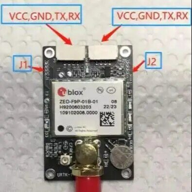 Placa de desarrollo de piezas ZED-F9P-01B-01, Antena GPS de alta precisión, nivel centímetro, UM980, GNSS, 1 ZED-F9P