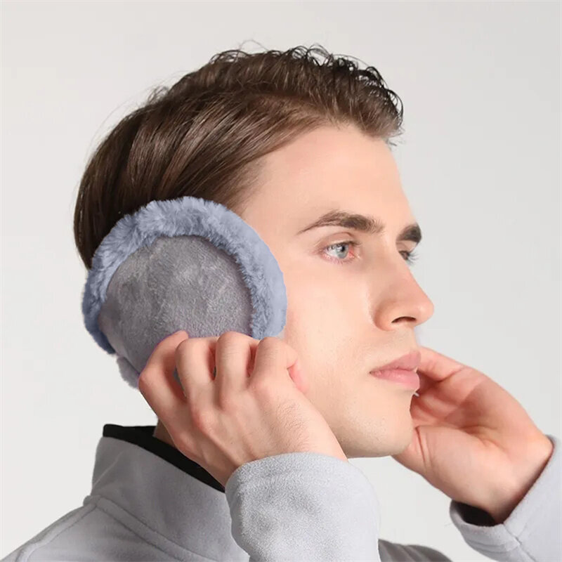 Weicher Plüsch Ohr wärmer Winter warme Ohren schützer für Frauen Männer Mode einfarbige Ohren klappe Outdoor Kälteschutz Ohren schützer Ohr schutz