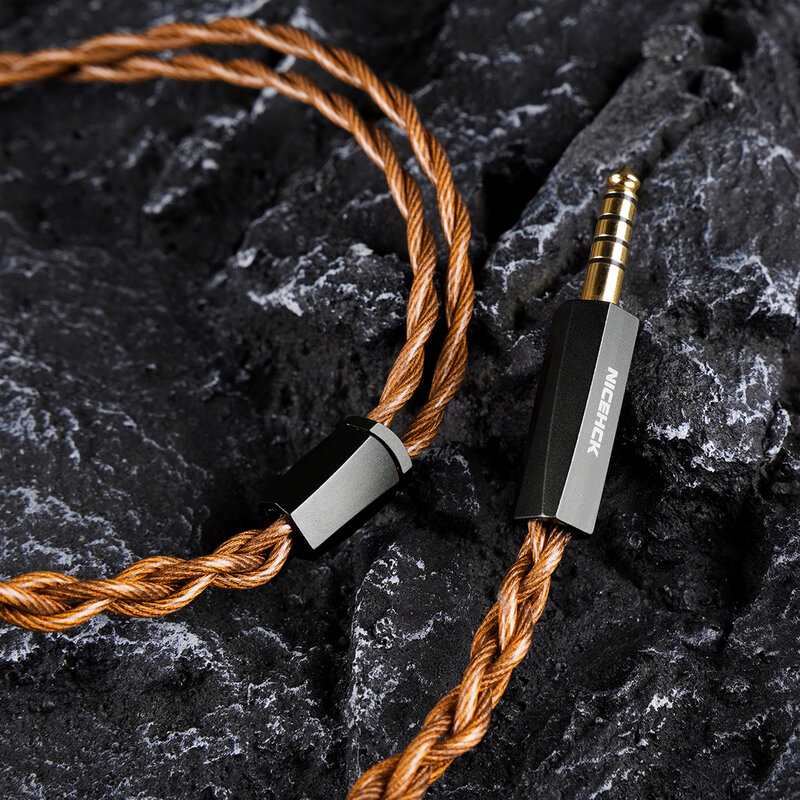 Тройной композитный кабель для наушников NiceHCK OurLaura 16.6AWG, британская высокопроводная медь MMCX/0,78 для Fudu Perfomer8 F1 Pro