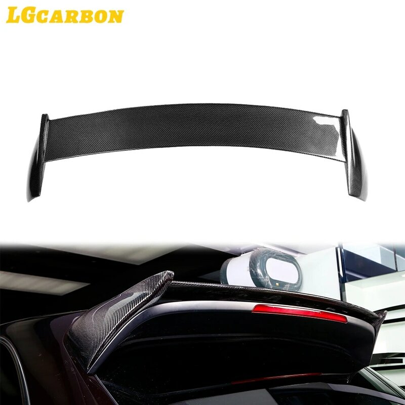 LGcarbon Настоящее углеродное волокно заднее крыло багажника губа крыши спойлер для Porsche Cayenne