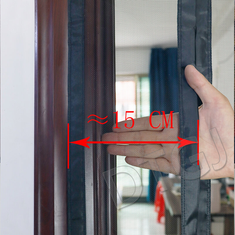 Magnetic Door Screen Custom Size Mosquito Net Curtain Fly Insect Anti-mosquito Invisible Mesh For Summer Indoor And Outdoor Use