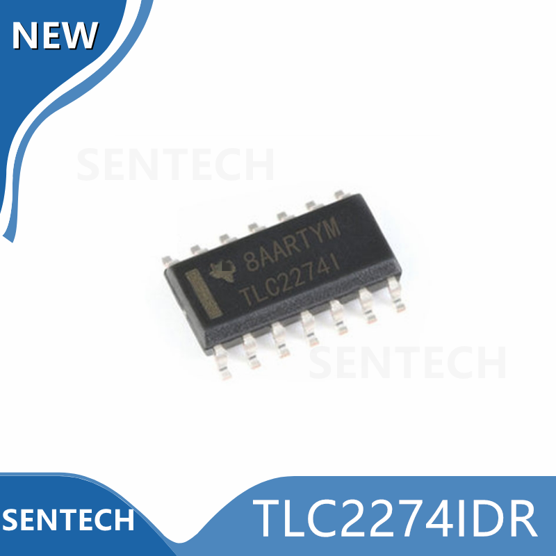10ชิ้น/ล็อตใหม่ TLC2274IDR TLC2274I SOP14 Dual Low Noise Rail-To-Rail เครื่องขยายเสียง