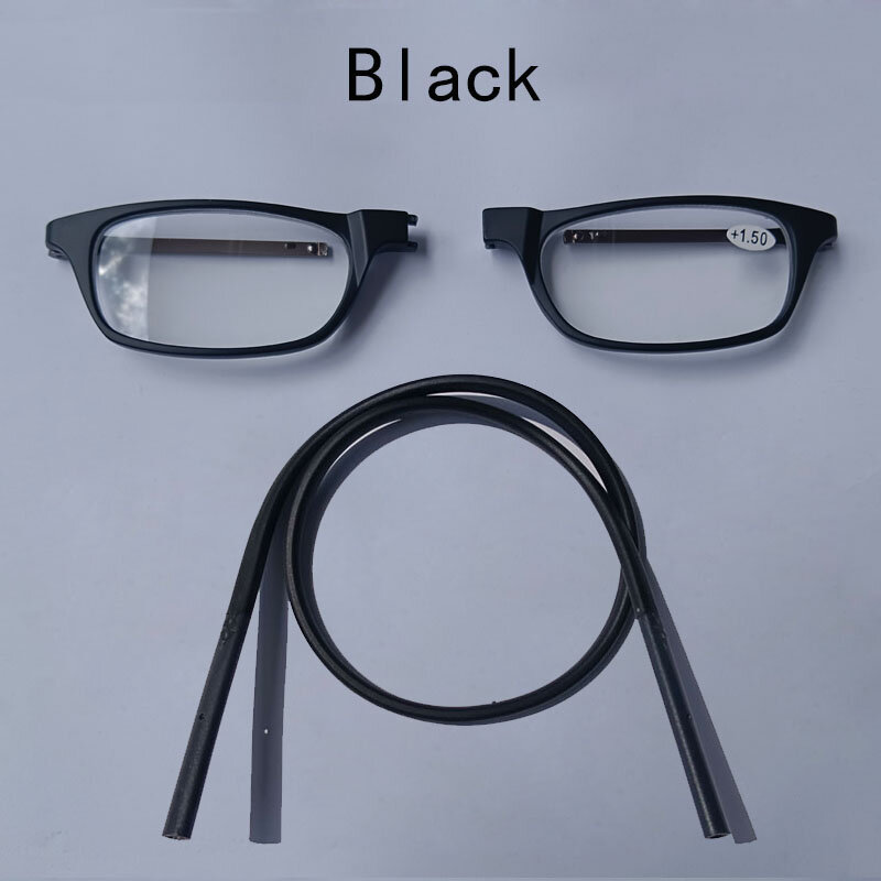 Kacamata baca magnetik portabel yang dapat digantung di sekitar leher dengan tali penyandang yang dapat disesuaikan untuk pria dan wanita
