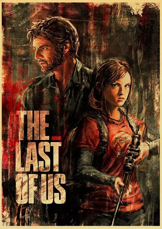 The Last of Us Retro Metal Poster, Hot Game, Art Esthétique, Peinture Murale, Bricolage, Vintage, Maison, Chambre, Bar, 73Decor, 18/Sign