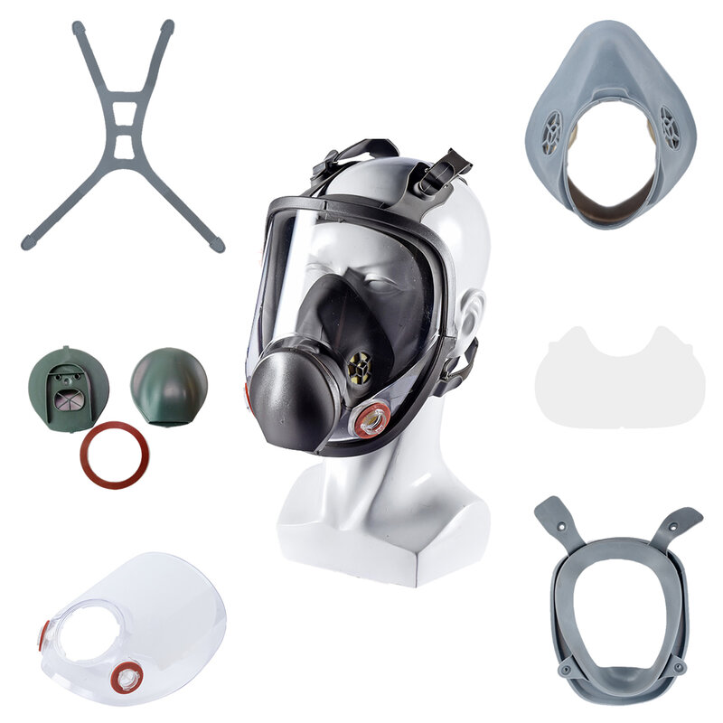 Sostituire la parte per 6800 maschera PC Face Shield cintura per la testa bocca maschera per il naso pellicola protettiva maschera antigas respiratore vernice Spray accessori