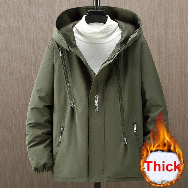 Black Waterproof Parkas Men Winter Warm Thick Windbreak Jacket Plus Size 10XL 12XL Winter Camping Jacket Coat Male Big Size 12XL