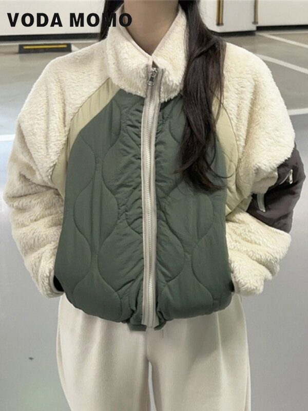 Женская куртка с длинным рукавом, укороченная куртка в Корейском стиле, Осень-зима 2023
