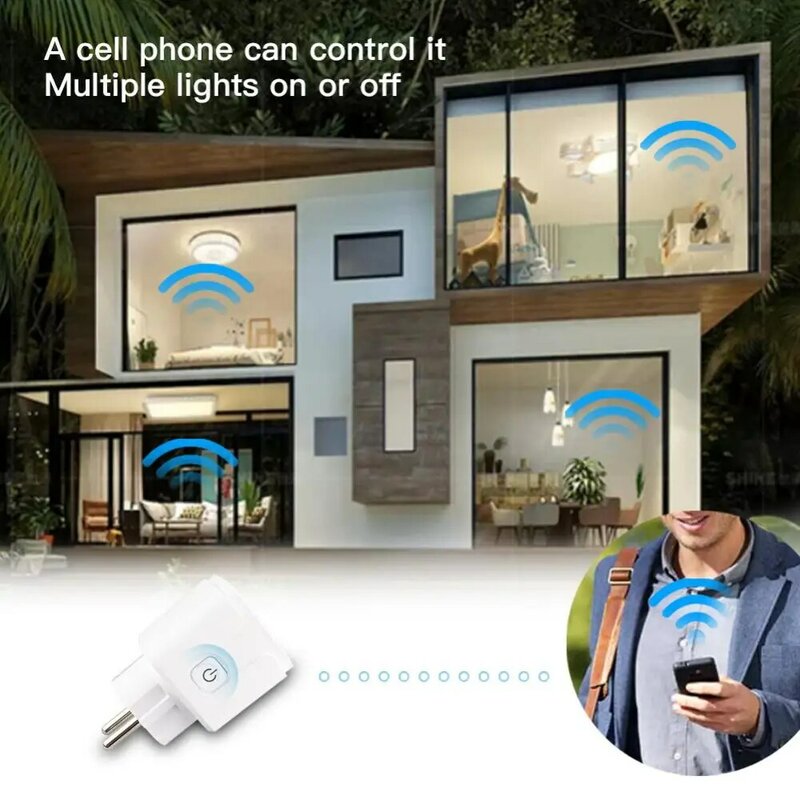 Dla HomeKit inteligentna ochrona bezpieczeństwo w domu inteligentne gniazdo Wifi ue wtyczka Siri włącznik ścienny do sterowania głosem Home kit 16A Alexa Goo
