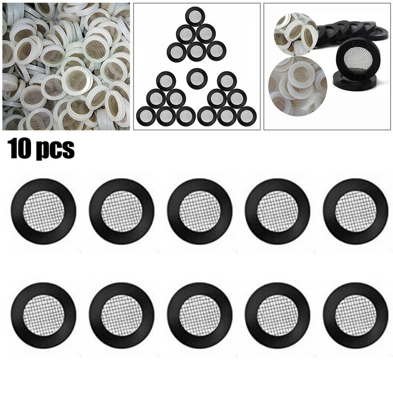Strainer Filters Connections Dishwasher Faucets Rubber&plastic Shower Tool 10pcs 3/4in BSP Accessories Gauze Washer