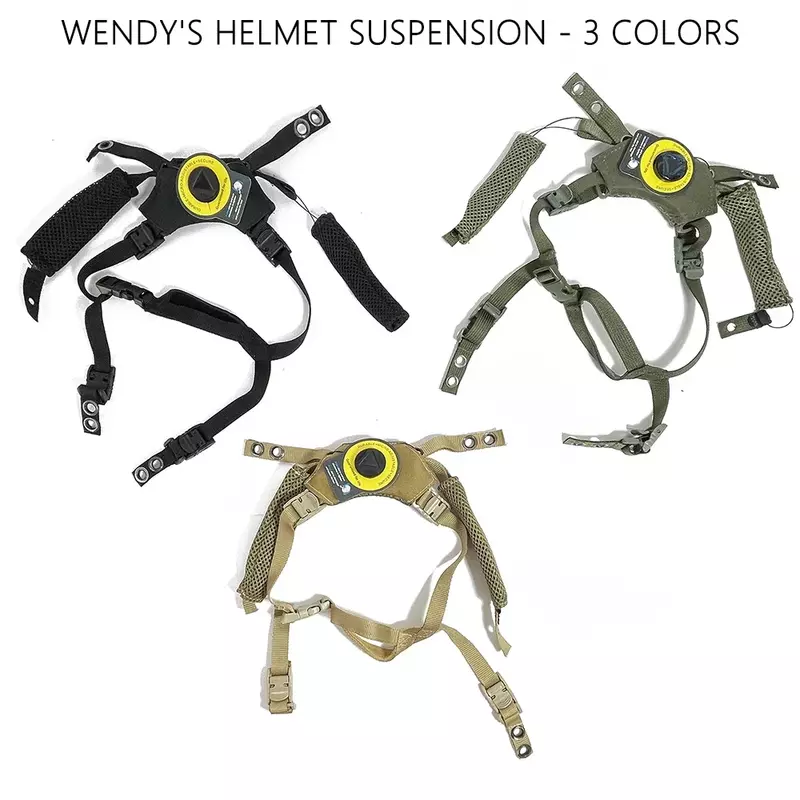 Helm Berburu Taktis Wendy Sistem Suspensi & Helm Gen 2 Bantalan Busa Memori untuk Helm Wendy FAST MICH Teknisi