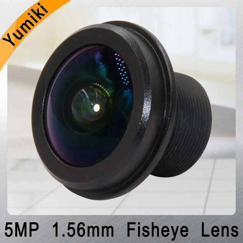 Yumiki CCTV LENS 5MP 1.56mm M12 * 0.5 1/2. 5 "lens Fisheye 360 graden voor Cctv 1080 P IP camera
