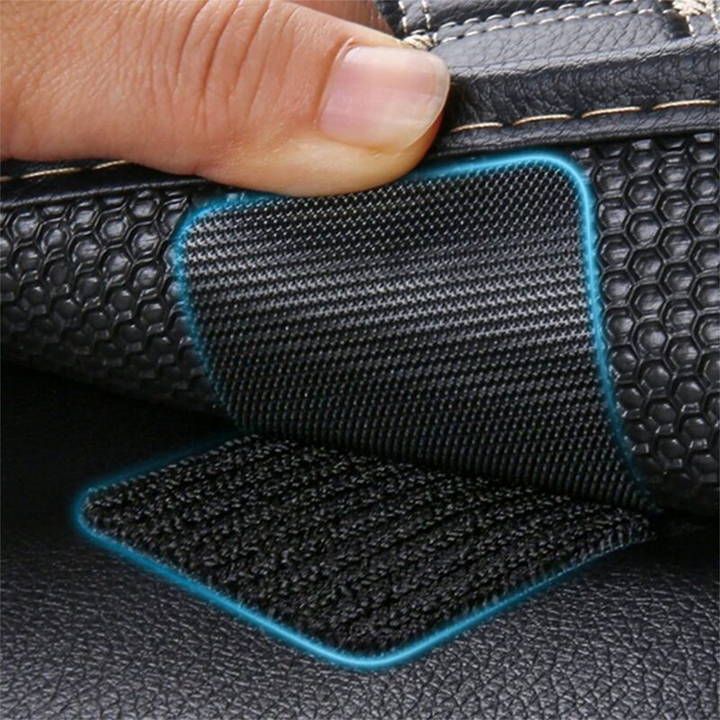 20PCS Double Sided Carpet Fixing Sticker Car Carpet Fixed Patch Fastener Sheets Sofa Floor Foot Mats Anti Grip Tape Sticker