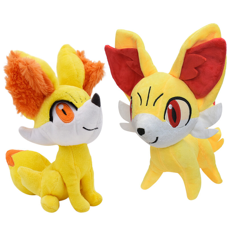 Anime Fennekin Pokemon pluszowe zabawki wypchane zwierzęta urocza lalka kreskówkowa prezenty dla dzieci zabawki dla dzieci 19cm/29cm