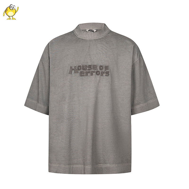 Camiseta de manga corta de Casa de errores para hombre y mujer, ropa de calle de gran tamaño, informal, de verano
