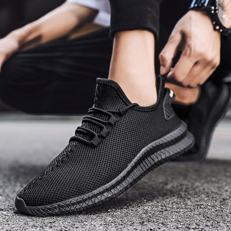 Zapatillas de deporte de malla para hombre, calzado deportivo de diseñador, transpirable, ligero y grueso, marca de lujo, 2022
