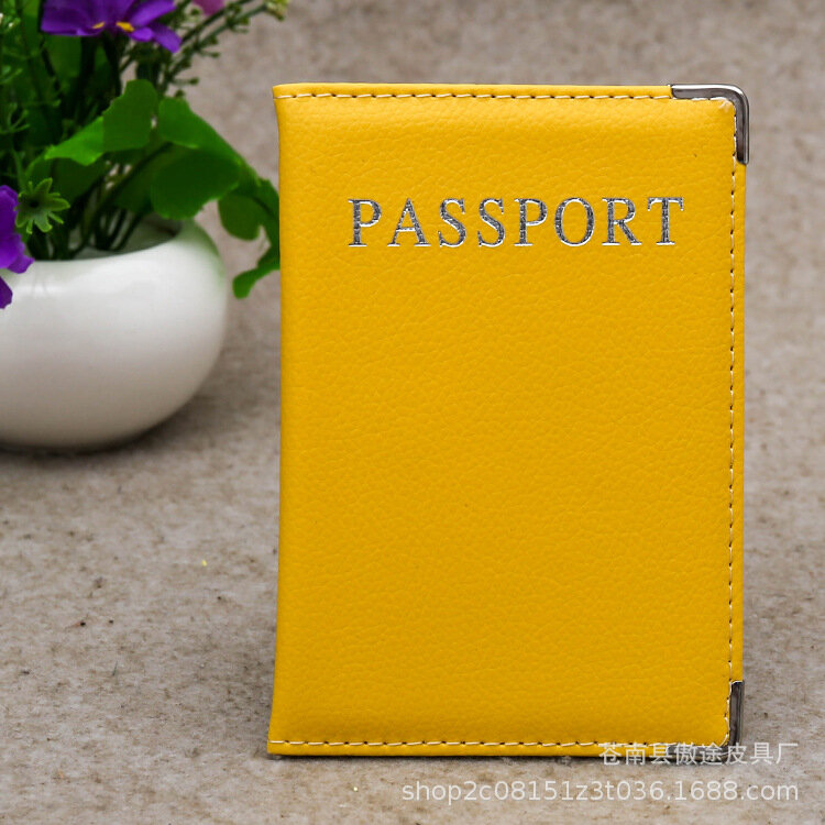 PU 글자 패턴 여권 거치대 커버, 여행 여권 보호 커버, ID 신용카드 홀더 거치대 여행 액세서리