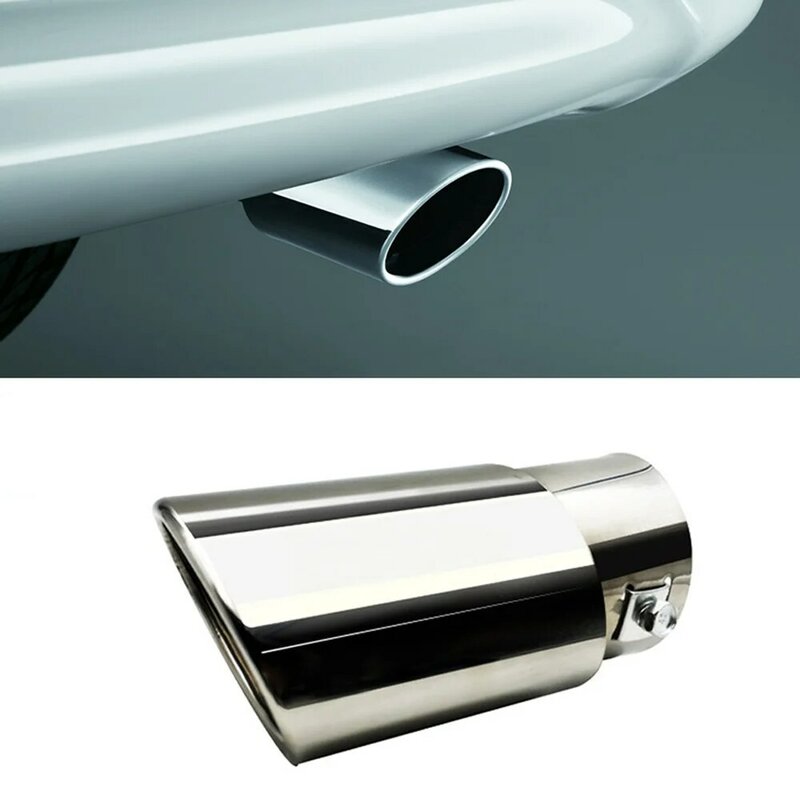 DSYCAR-silenciador de escape Universal de acero inoxidable para coche, 1 piezas, de extremo de tubo para decoración de estilo de coche, accesorios de bricolaje, nuevo