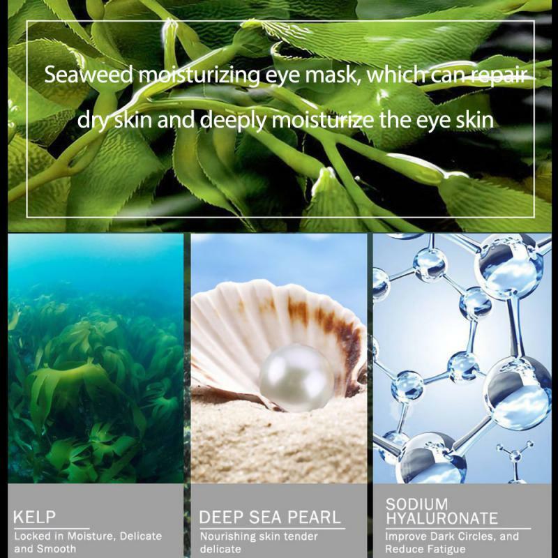 目の保湿マスク,60個,天然海藻,クリスタルコラーゲンヒアルロン酸,しわ,アンチエイジング,シミ,ケア