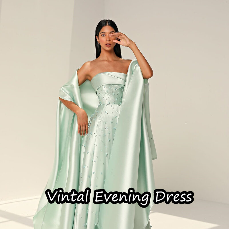 Женское вечернее платье в пол, без бретелек, с открытой спиной