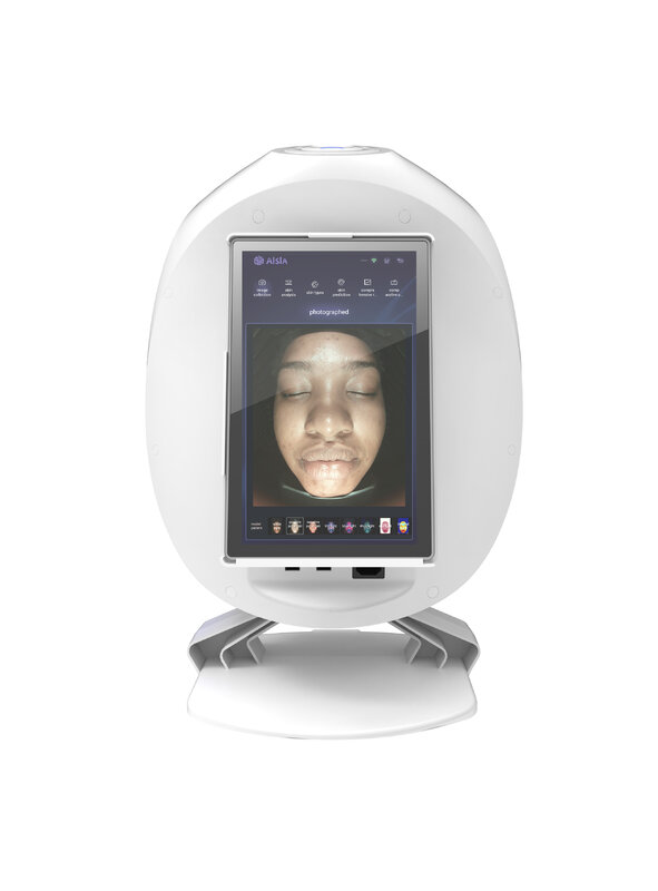 Aisia cermin ajaib 3D portabel, mesin analisis kulit wajah sistem penganalisa diagnostik kulit untuk Salon