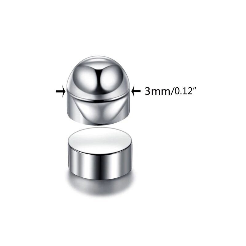 E15E Kristall-Magnet-Ohrstecker, Nasen-Ohr-Lippen-Ohrstecker für Unisex, nicht Piercing, Tragus