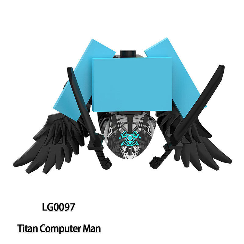 LG1014 Drillwoman ulepszona Titan Drillman Titan komputer człowiek klocki do budowy chłopiec zabawka urodzinowa