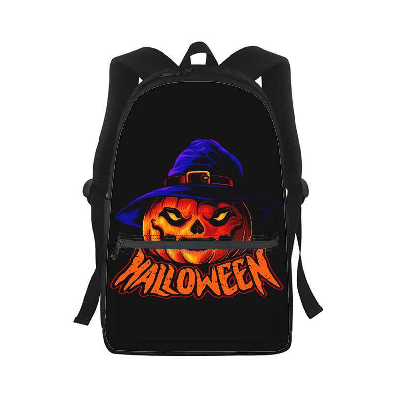 Pumpkin Head Backpack for Kids, Horror Halloween Gift, Print Fashion, Student School Bag, Laptop Bag, Shoulder Bag, Travel, Men, Women
