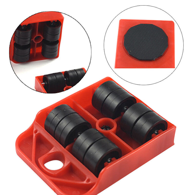 1pc Moves Furniture Tool Transport Shifter Moving Wheel Slider Remover Roller Heavy Can Be Loaded With 200kg / 440Lbs