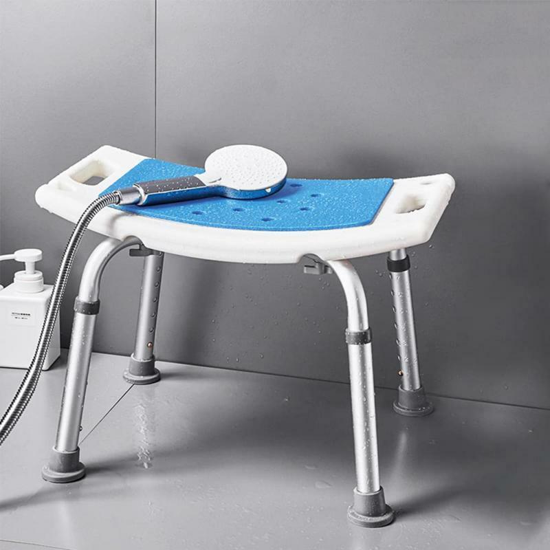 Chaise de salle de bain et de douche bleue EVA, tabouret pliant pour personnes âgées, banc de douche, chaise de bain antidérapante