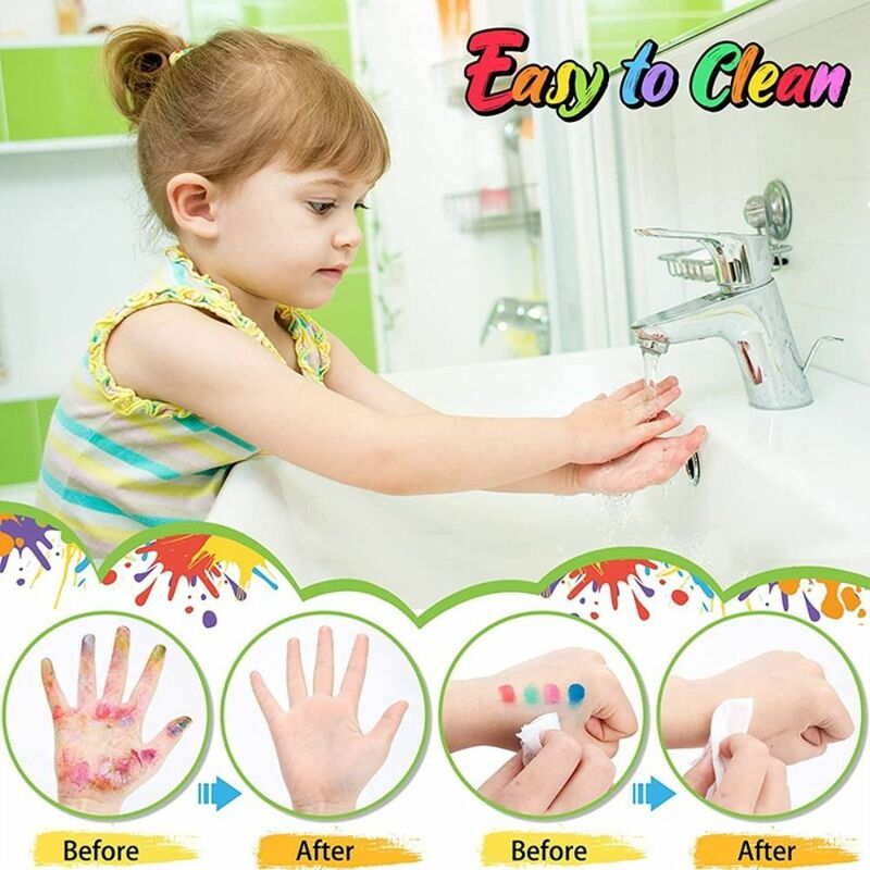 Прозрачная штамповка для рисования отпечатков пальцев, грязь для рисования пальцами, быстросохнущая чернильная подушка для рисования своими руками, моющаяся Нетоксичная детская игрушка