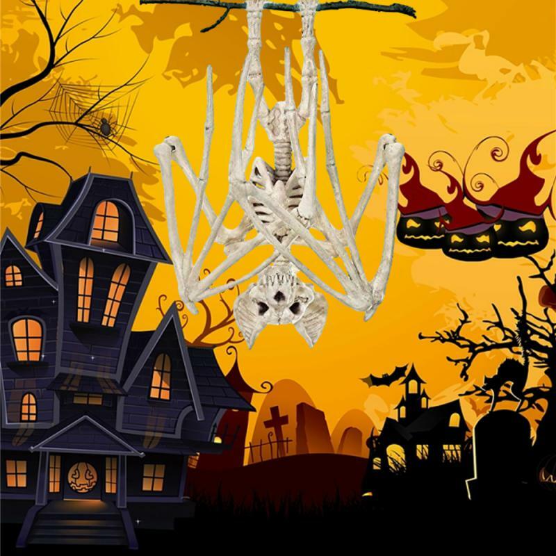 Morcegos de Horror Halloween, Escorpião Rato, Lagarto, Bonez, Modelo Esqueleto, Decoração Festival, Festa Assustadora, 1-10Pcs