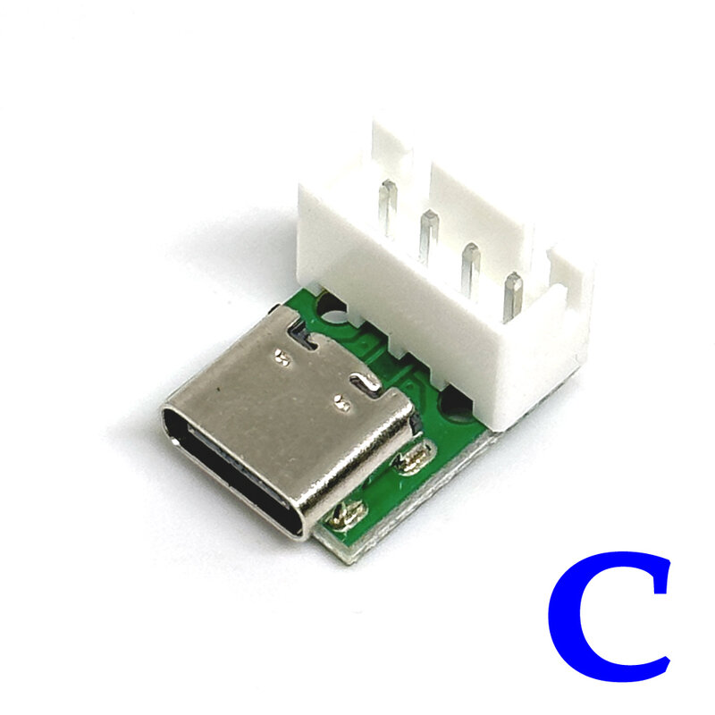 USBピース/ロットの女性用アダプター,ディップしたピン,ディスペンスタイルのコネクター,ディップ,16ピン,TYPE-C mm,1-10 2.54