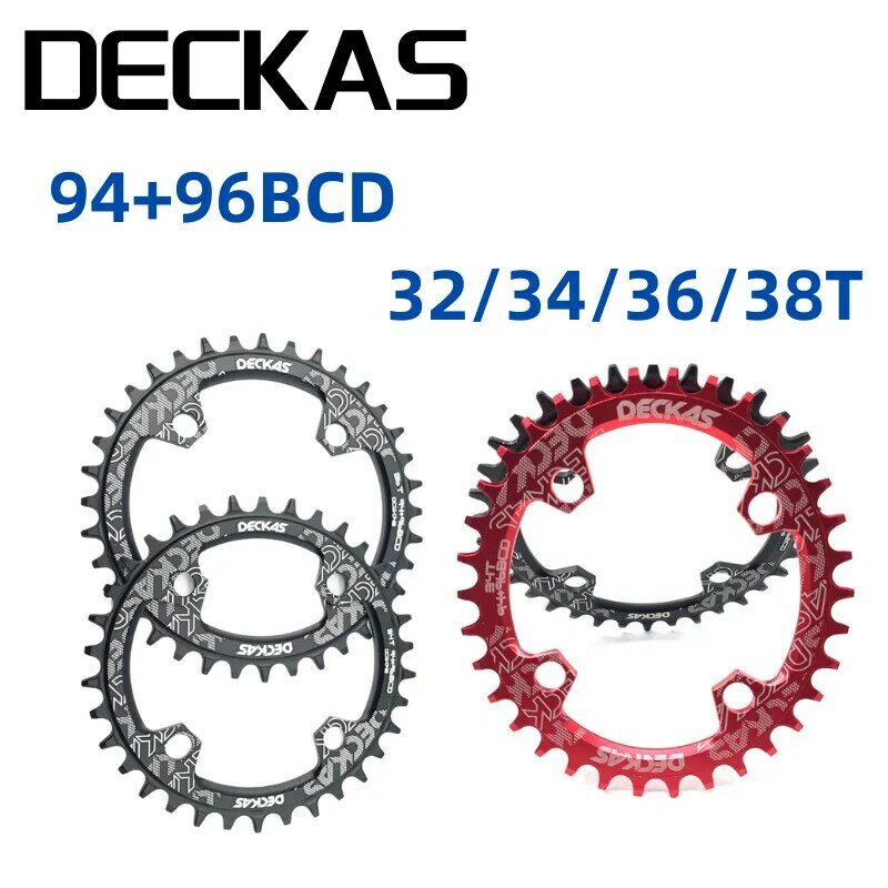 Deckas 94 96 BCD จักรยาน Chainwheel รอบ/รูปไข่32T 34T 36T 38T MTB Chainring Mountain crown สำหรับ M4000 M4050 GX NX X1 Crank