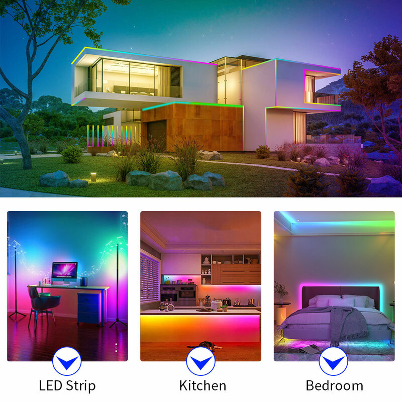 عنونة COB LED قطاع الخفيفة ، WS2811 ، RGB ، حلم اللون ، الشريط الشريط ، RGB ، 480 ، 720 المصابيح ، م ، 480 ، 512 ، WS2812B ، RA90 ، DC12V ، 24 فولت