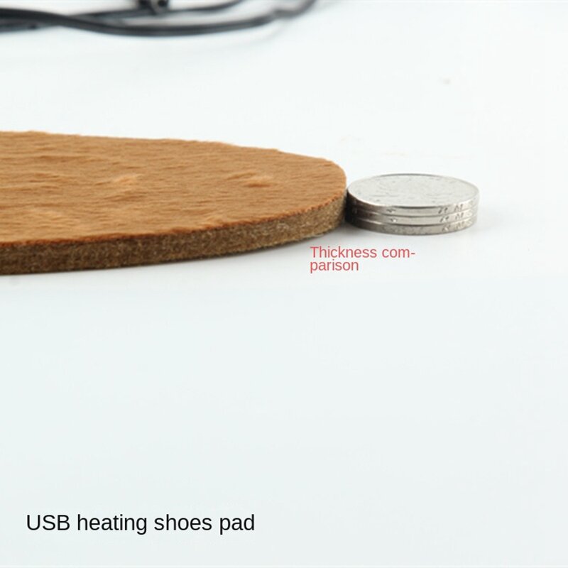 USB электрическая стелька с подогревом, перезаряжаемая стелька с подогревом, зимняя греющая подкладка, вставка, грелка для ног