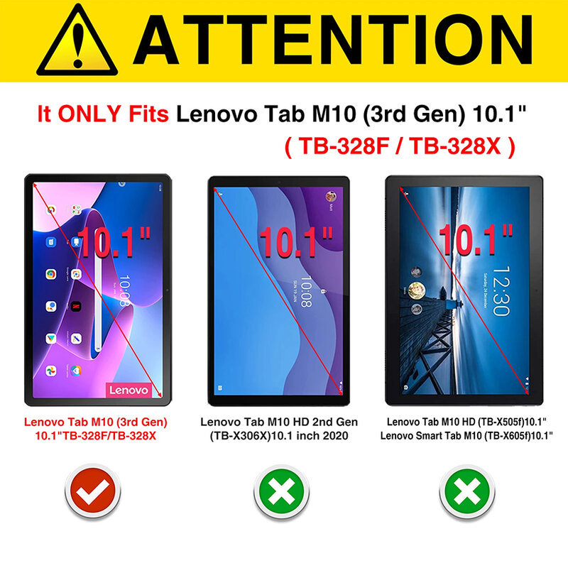 Dla Lenovo Tab M10 Gen 3 2022 folia ochronna z hartowanego szkła 3 gener 10.1 cala folia ochronna na Tablet TB-328XU TB-328FU