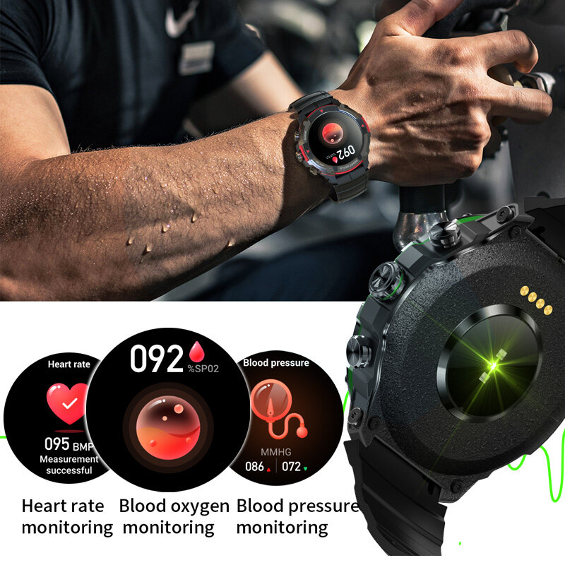 MASX MOSS ii smart watch 1.43 ''AMOLED Display 420mAH bluetooth call Military-grade tenacità orologio sportivo impermeabile da uomo