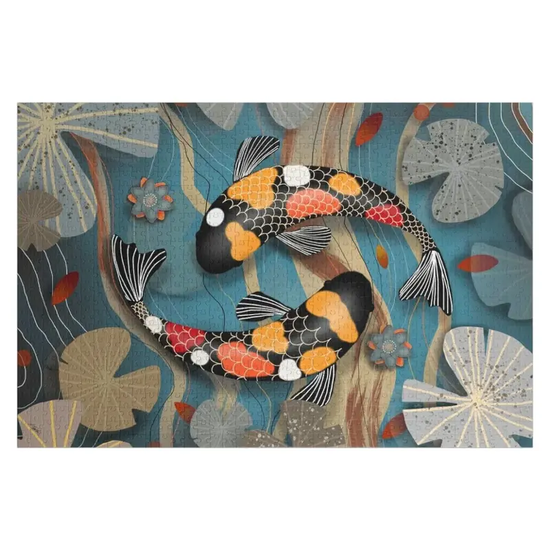 Koi Watergarden Jigsaw Puzzle Personalized Gift Photo Personalized Gift Married Customized Toys For Kids Puzzle