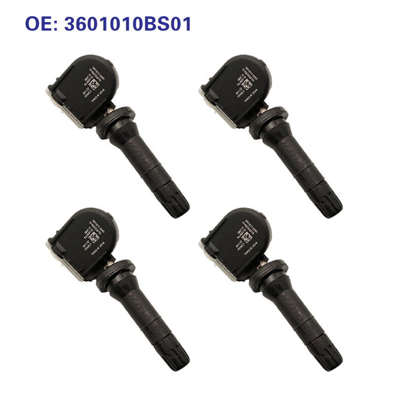 Sensor de presión de neumáticos TPMS, accesorio para CHANGAN CS35 CS35 PLUS 433 CS85 CS95 2018 2019 4 piezas, 2020 MHz, 3601010BS01