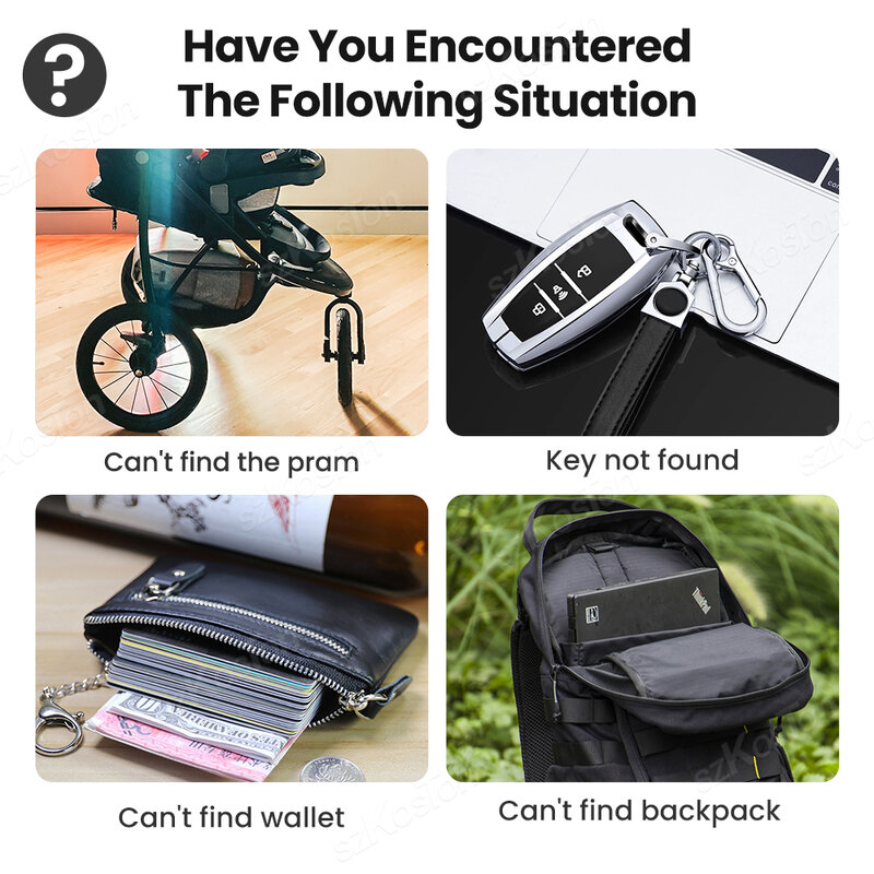 스마트 태그 미니 GPS 추적기 키 파인더, iOS, 내 찾기, 블루투스 호환 추적기, 열쇠 지갑 가방 가방 가방