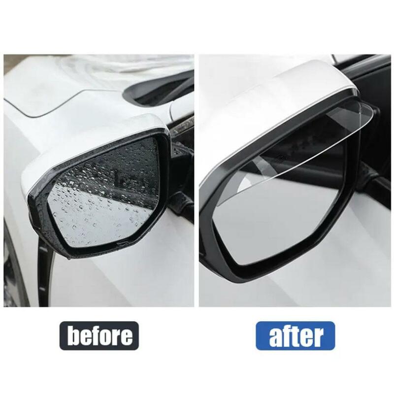 2pcs Car Rearview Mirror Rain Eyebrow Universal Rear View Mirror Rain Eyebrow Protector Mirror Visor Guard Cover