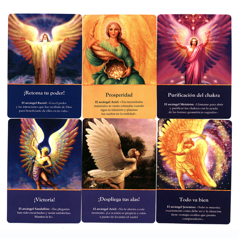 Spanish Archangel Oracle Cards Tarot Deck  Cards DivinationEnglish and  French German Tarot for Beginners