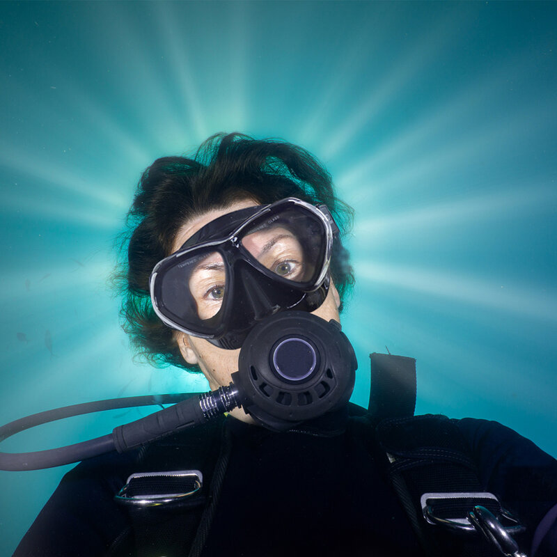 Masker Selam Scuba Dewasa EXP VISION, Masker Selam Anti-kabut, Kacamata Renang Kaca Antibocor dengan Penutup Hidung Perlengkapan Snorkeling