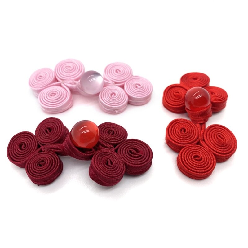 Three Rounds Chinese Knot Button Cheongsam/Cloaks/Cardigan Fasteners for Sewing N7YD