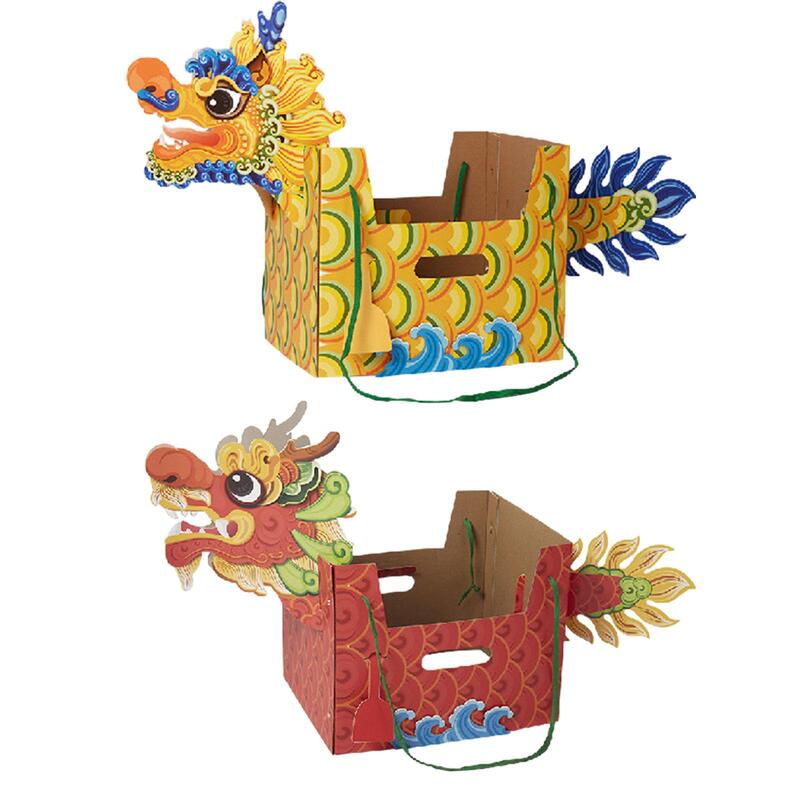 Dragon chinois en papier pour enfants, décoration du Nouvel An, fête du Nouvel An
