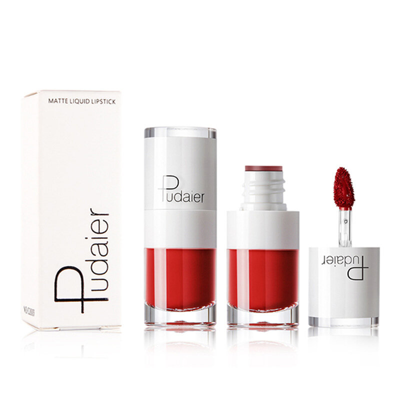 Pudaier-tinte líquido para labios, efecto Natural, resistente al agua, doble uso, labios, ojos, mejillas, belleza, 3g